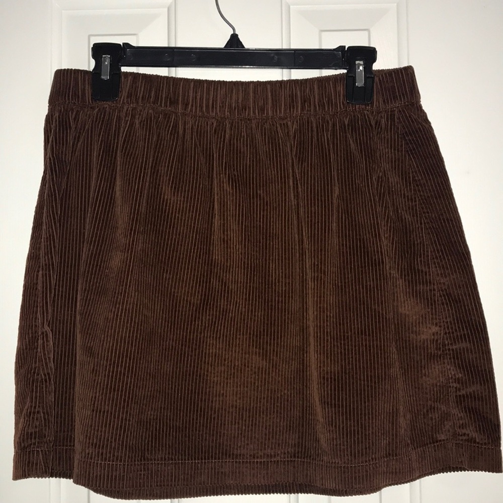 american eagle high waisted cord skirt